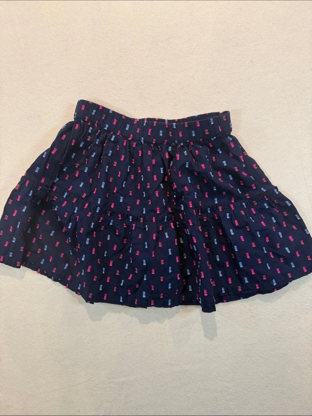 GAP Kids Navy Flutter Sleeve Crop Top (Sz XL) Skirt (Sz L) Set WW